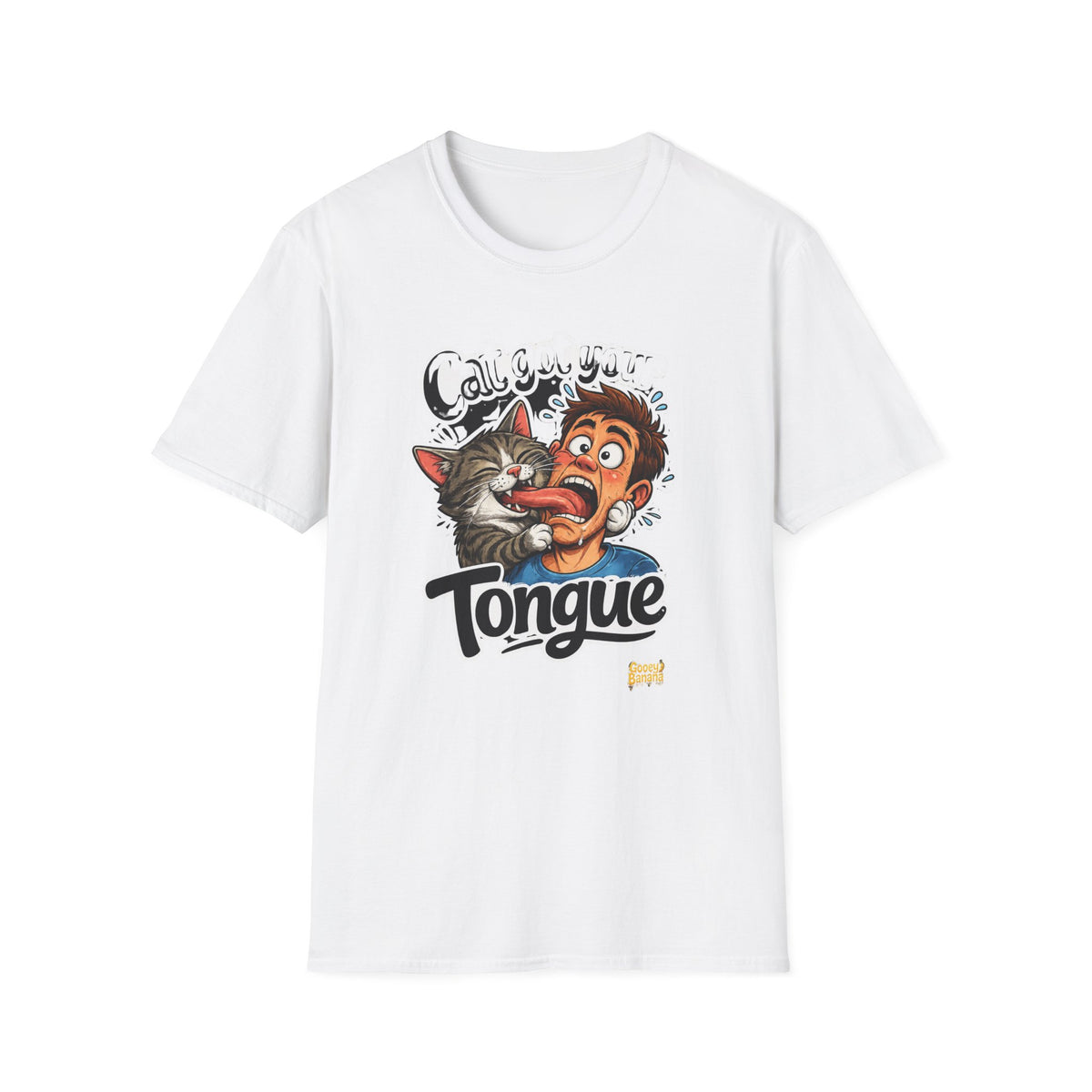 Cat Got Your Tongue T-Shirt – Funny Cat & Tongue Graphic