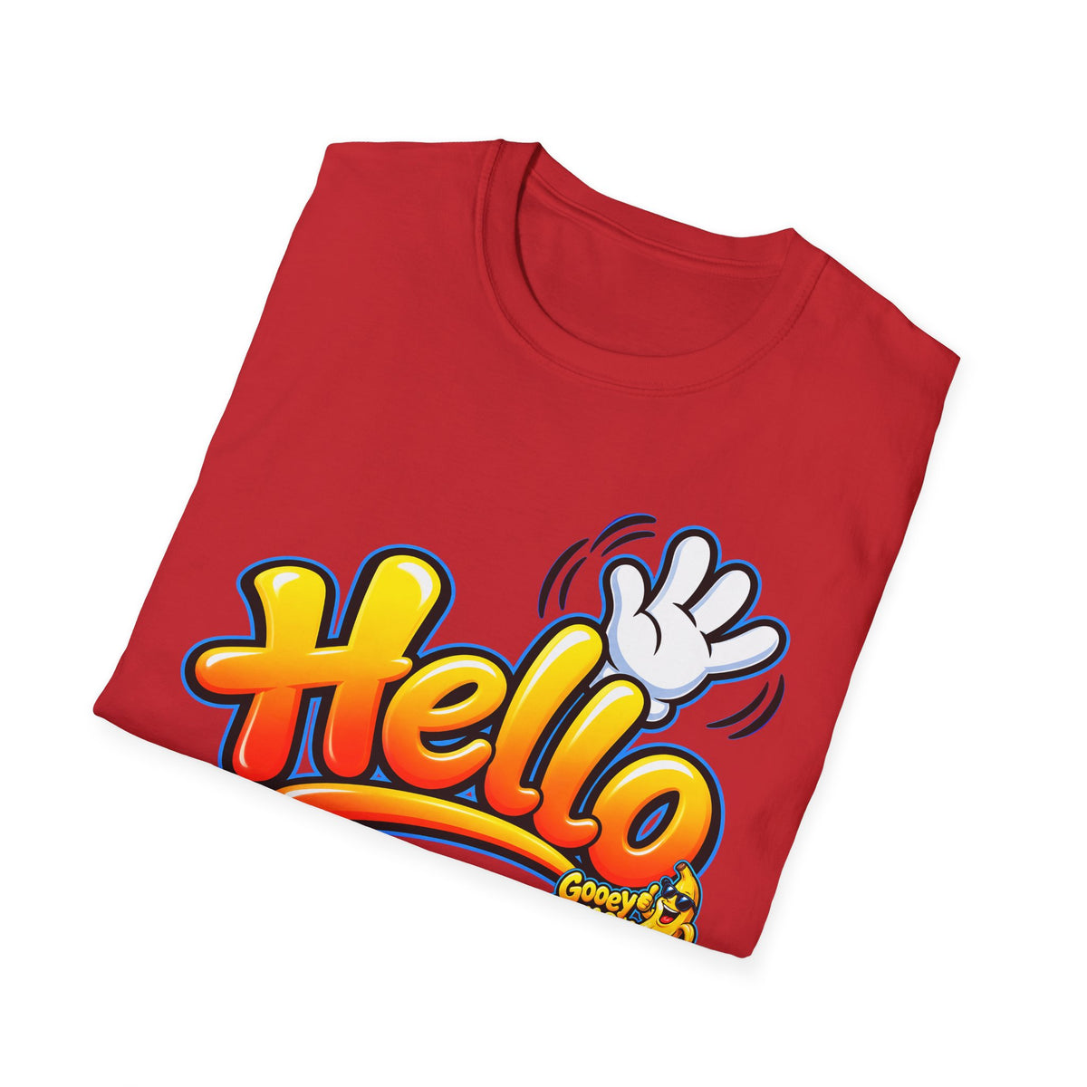 Hello Goodbye Funny Two-Sided T-Shirt – Goodbye Back Design