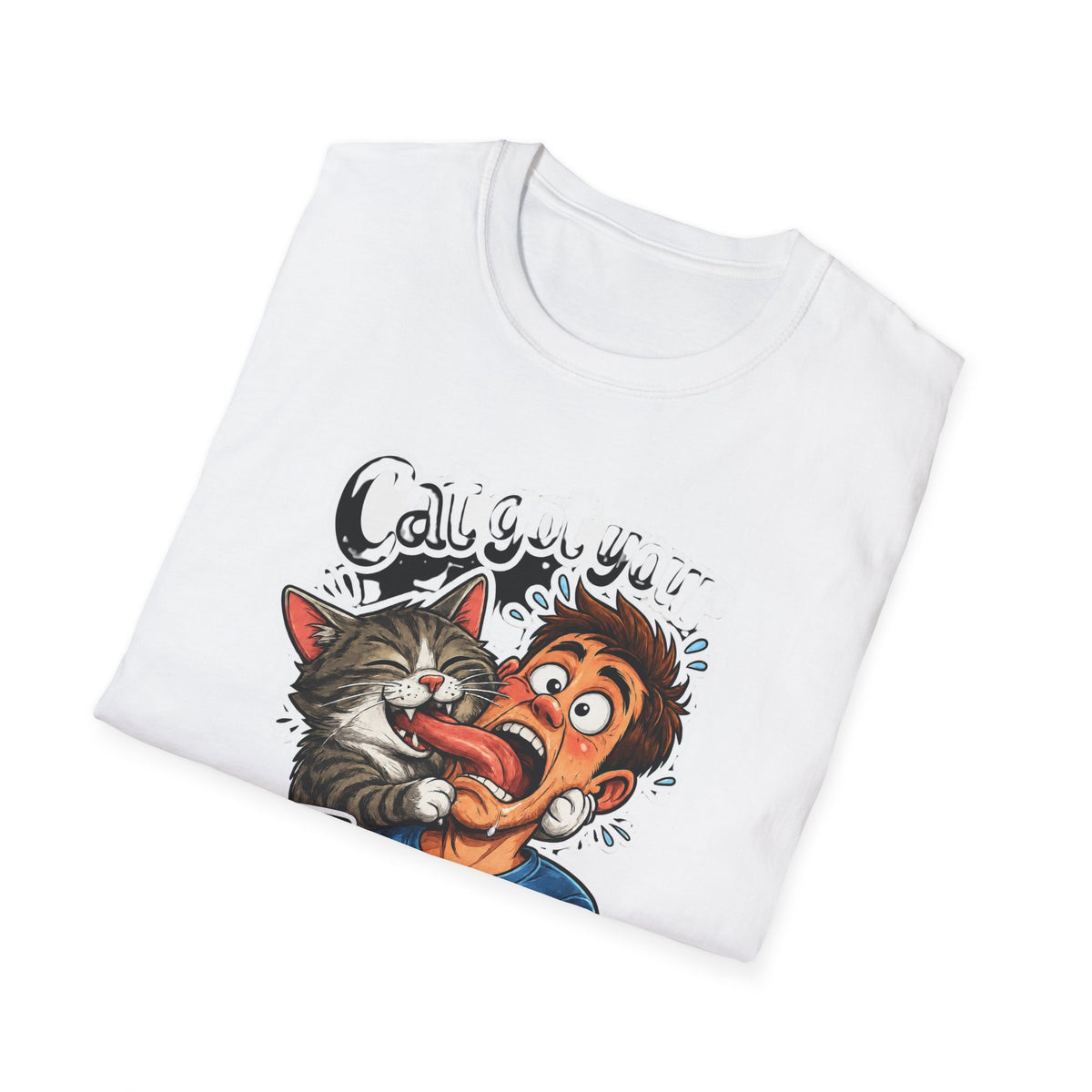 Cat Got Your Tongue T-Shirt – Funny Cat & Tongue Graphic