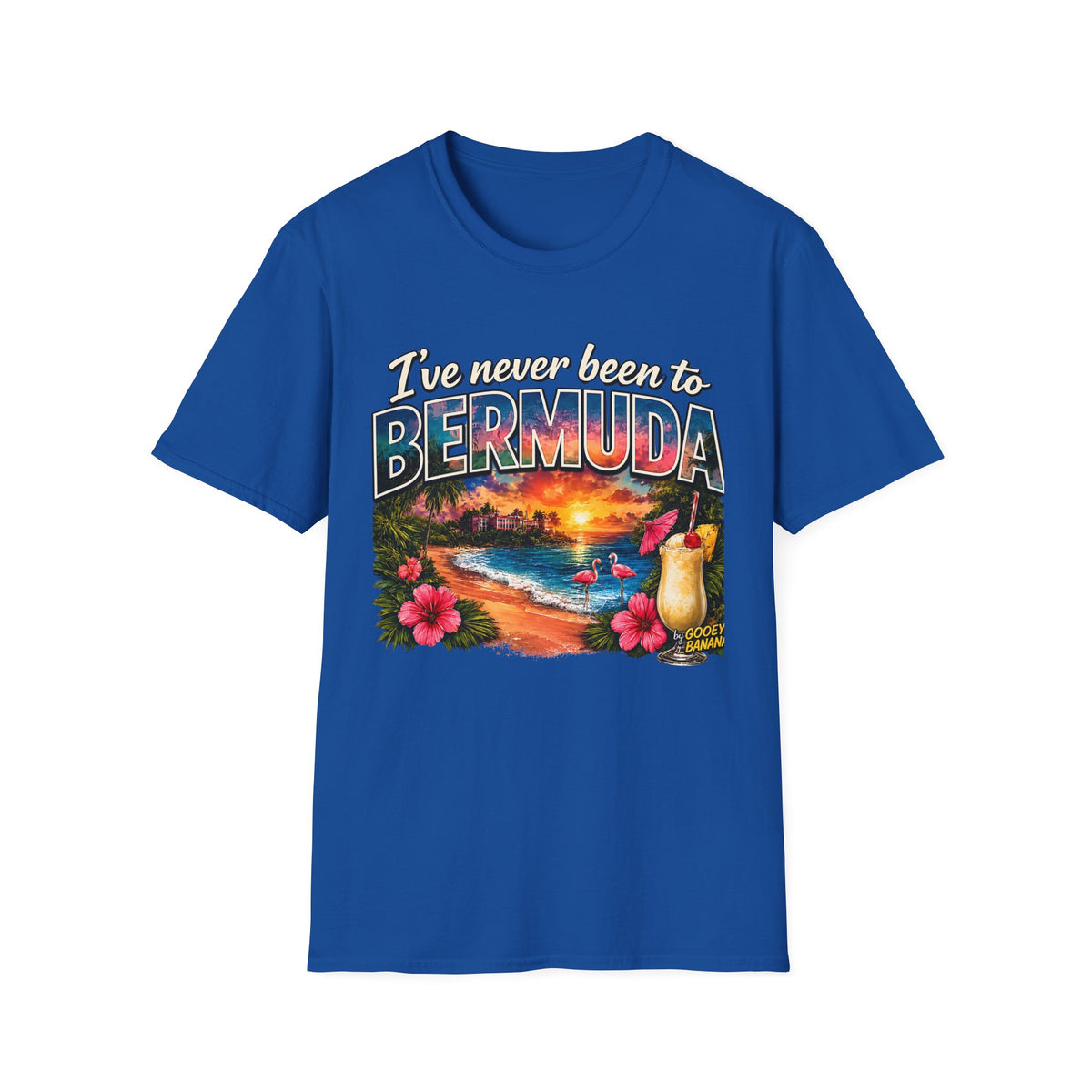 I’ve Never Been to Bermuda Funny Tropical Vacation T-Shirt