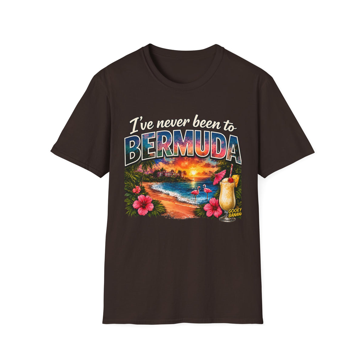 I’ve Never Been to Bermuda Funny Tropical Vacation T-Shirt
