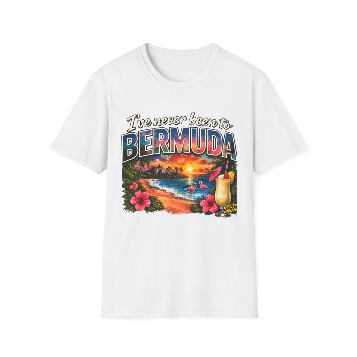 I’ve Never Been to Bermuda Funny Tropical Vacation T-Shirt