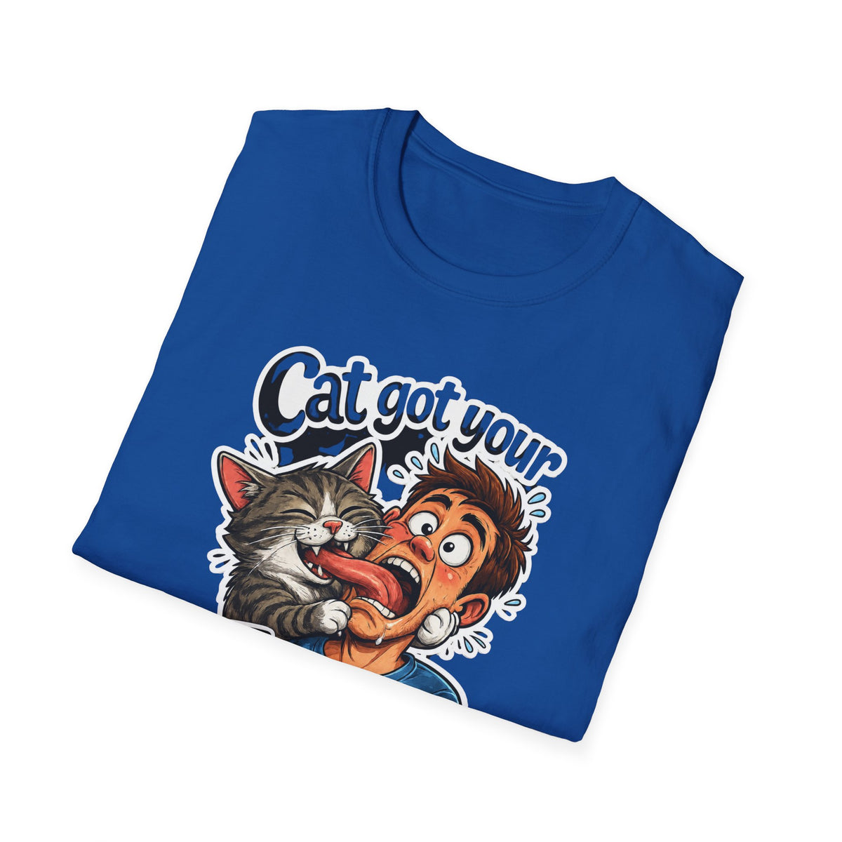 Cat Got Your Tongue T-Shirt – Funny Cat & Tongue Graphic