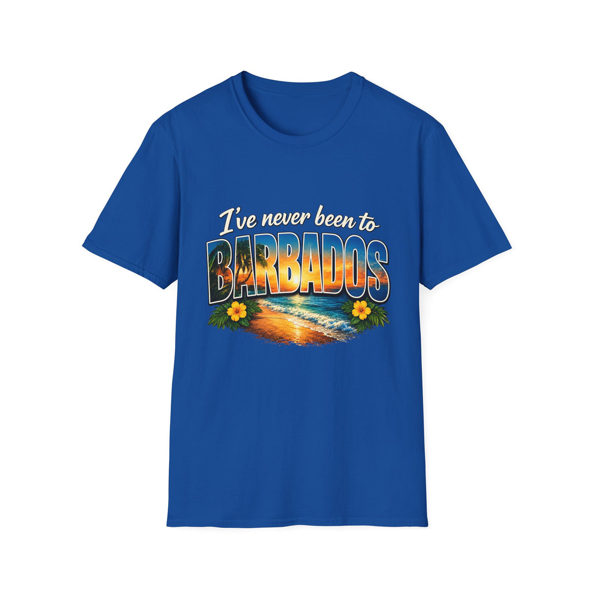 I’ve Never Been to Barbados Funny Tropical Vacation T-Shirt