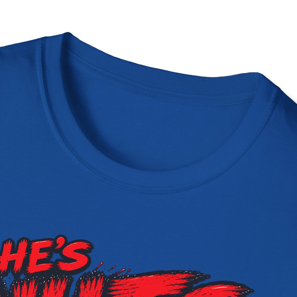He's Nuts – Grab ’Em T-Shirt – Funny Crazy Humor Graphic