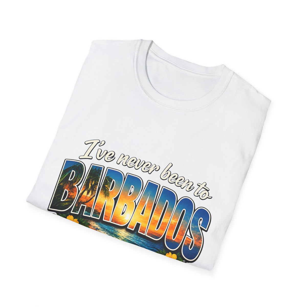 I’ve Never Been to Barbados Funny Tropical Vacation T-Shirt