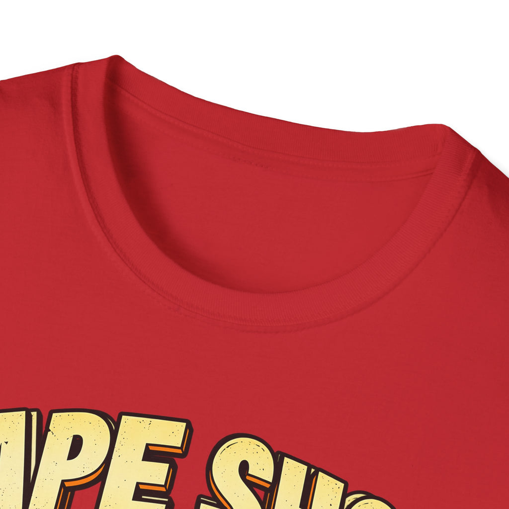 Vape Shop & Beyond T-Shirt – Funny Vaping Comic Graphic