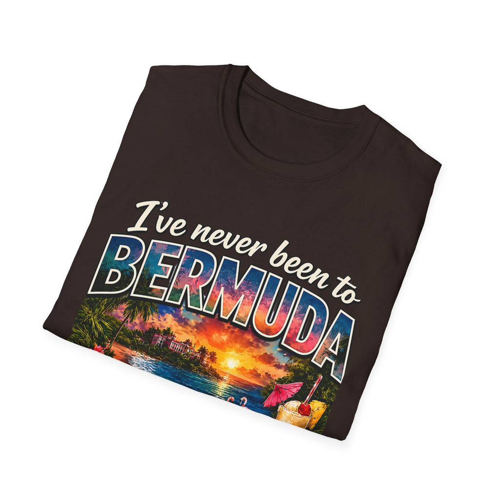I’ve Never Been to Bermuda Funny Tropical Vacation T-Shirt