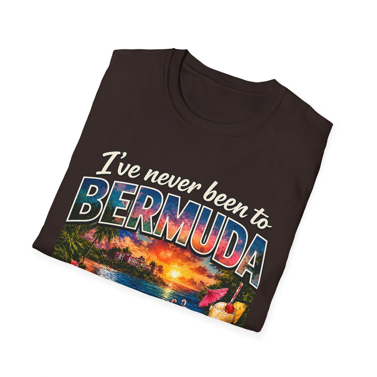 I’ve Never Been to Bermuda Funny Tropical Vacation T-Shirt
