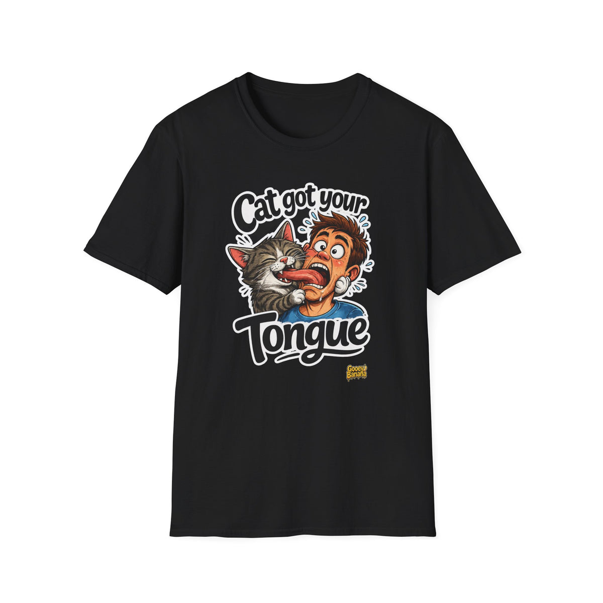 Cat Got Your Tongue T-Shirt – Funny Cat & Tongue Graphic