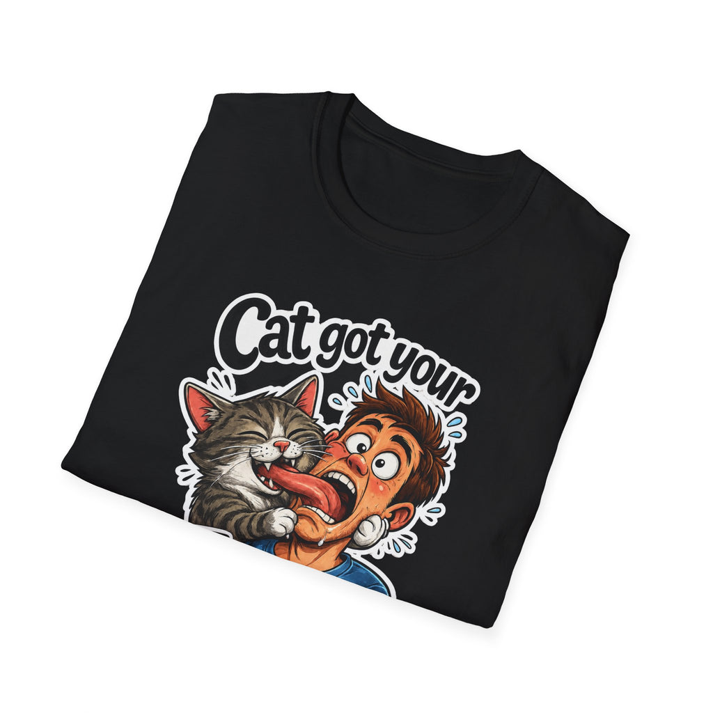Cat Got Your Tongue T-Shirt – Funny Cat & Tongue Graphic