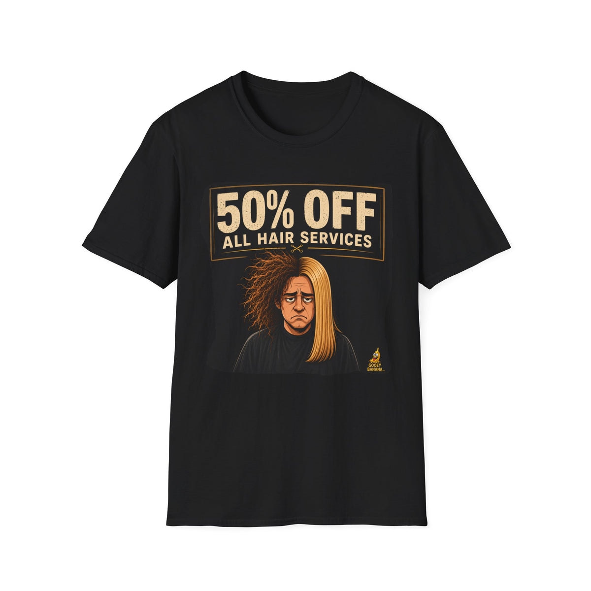 50% Off All Hair Services Funny Hairdresser T-Shirt