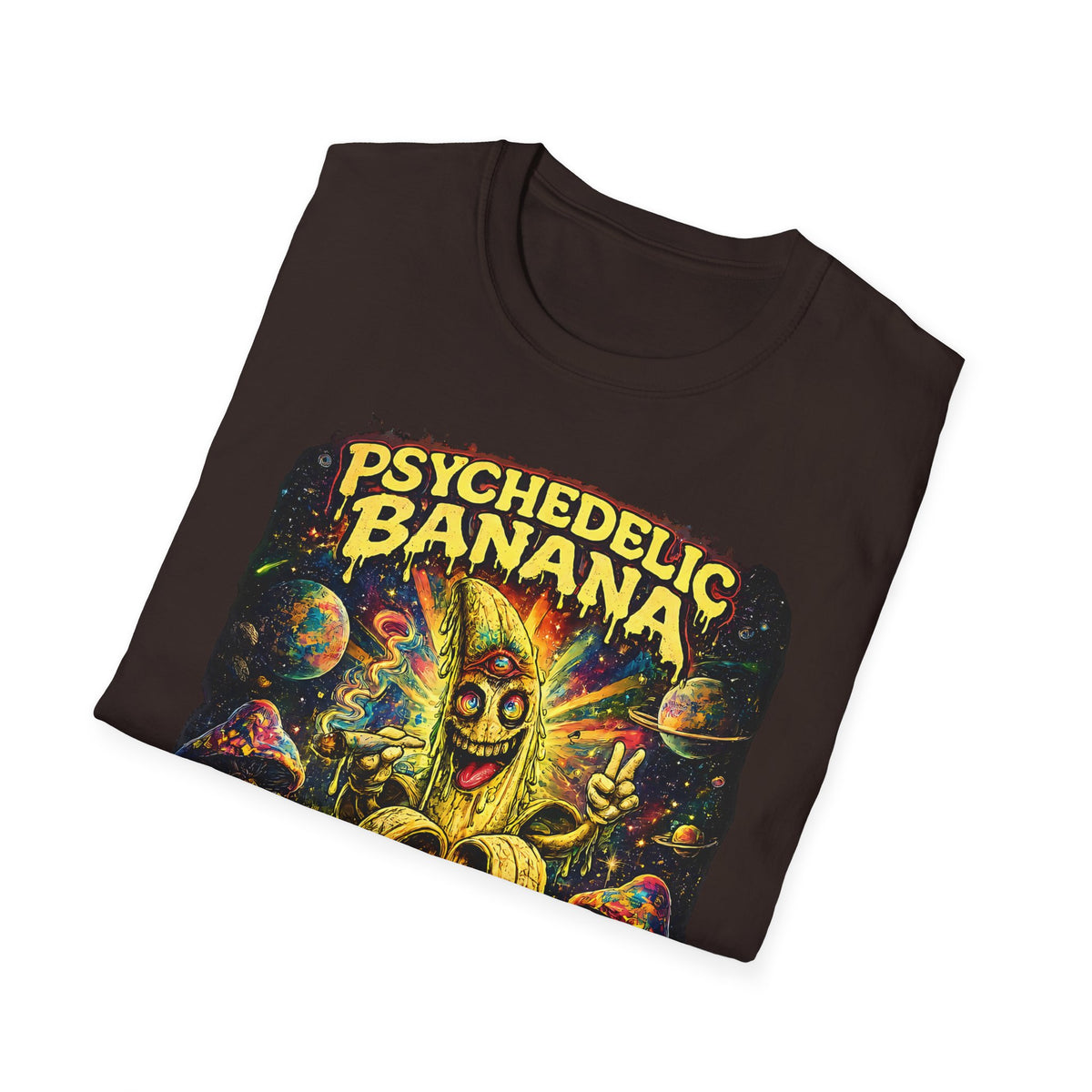 Psychedelic Banana T-Shirt – Trippy Retro Banana Graphic