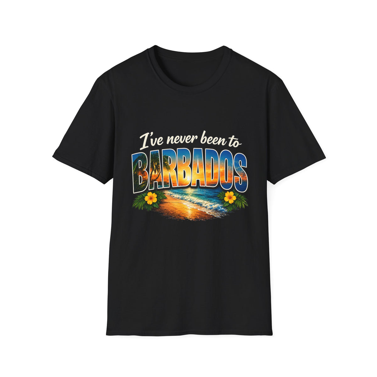 I’ve Never Been to Barbados Funny Tropical Vacation T-Shirt
