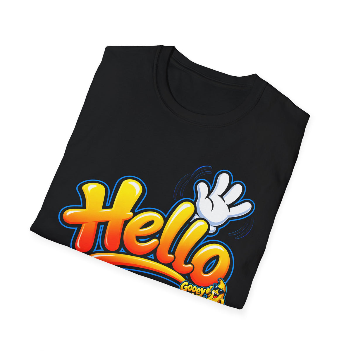 Hello Goodbye Funny Two-Sided T-Shirt – Goodbye Back Design