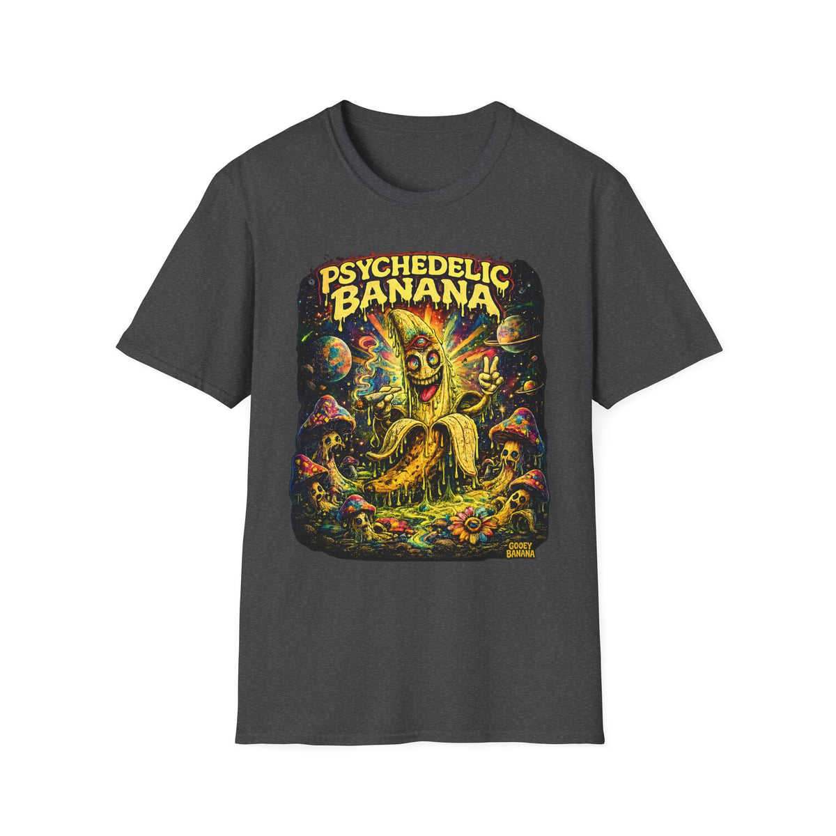 Psychedelic Banana T-Shirt – Trippy Retro Banana Graphic
