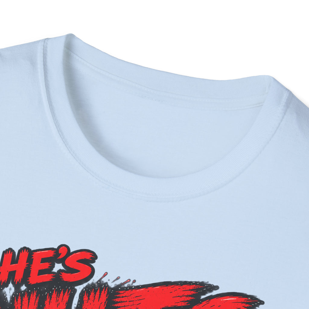 He's Nuts – Grab ’Em T-Shirt – Funny Crazy Humor Graphic