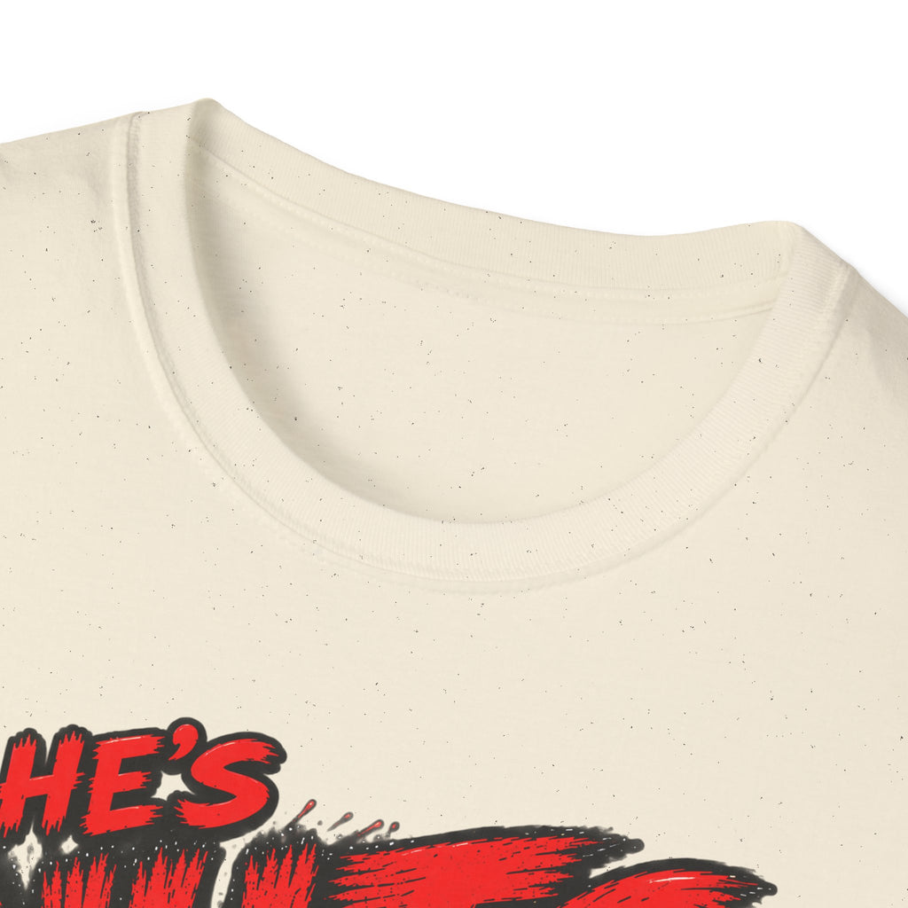 He's Nuts – Grab ’Em T-Shirt – Funny Crazy Humor Graphic